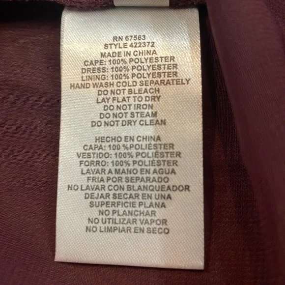 Ignite Evenings NWOT women’s 2 piece fancy dress Size 8P Plum color Fully lined - Picture 6 of 6